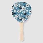 CHERRY BLOSSOM - SAKURA (SMOKY BLUE) FÄCHER (Rückseite)