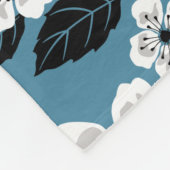 CHERRY BLOSSOM - SAKURA (SMOKY BLUE) FLEECEDECKE (Ecke)