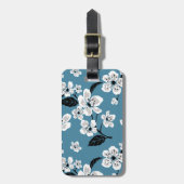 CHERRY BLOSSOM - SAKURA (SMOKY BLUE) GEPÄCKANHÄNGER (Vorderseite vertikal)