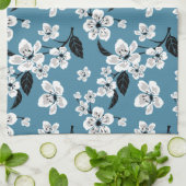 CHERRY BLOSSOM - SAKURA (SMOKY BLUE) GESCHIRRTUCH (Gefaltet)