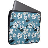 CHERRY BLOSSOM - SAKURA (SMOKY BLUE) LAPTOPSCHUTZHÜLLE (Vorne Rechts)
