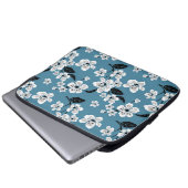 CHERRY BLOSSOM - SAKURA (SMOKY BLUE) LAPTOPSCHUTZHÜLLE (Vorne Knopf)