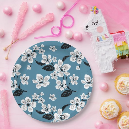 CHERRY BLOSSOM - SAKURA (SMOKY BLUE) PAPPTELLER (Party)