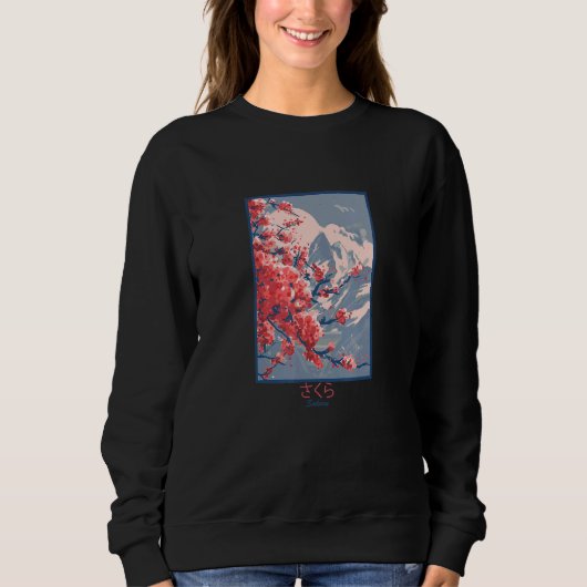 Cherry Blossom Sakura Sweatshirt (Vorderseite)