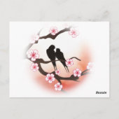 Cherry Blossom Sakura Tischnummer Card (Rückseite)