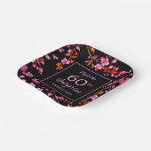 Cherry Blossom Sakura Überraschung Schwarzer Gebur Pappteller (Gewinkelt)