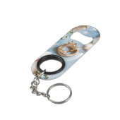 Cherry Blossom, Sakura und Hochzeitsrings #3 Mini Flaschenöffner (Rückseite Schrägansicht)