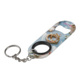 Cherry Blossom, Sakura und Hochzeitsrings #3 Mini Flaschenöffner (Vorderseite Schrägansicht)