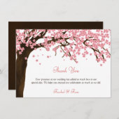 Cherry Blossom / Sakura Wasserfarbe Vielen Dank Dankeskarte (Vorne/Hinten)