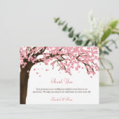 Cherry Blossom / Sakura Wasserfarbe Vielen Dank Dankeskarte (Stehend Vorderseite)