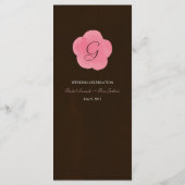 Cherry Blossom / Sakura Watercolor Menu Card Menükarte (Rückseite)