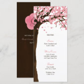 Cherry Blossom / Sakura Watercolor Menu Card Menükarte (Vorne/Hinten)