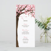 Cherry Blossom / Sakura Watercolor Menu Card Menükarte (Stehend Vorderseite)