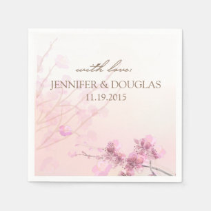 Cherry Blossom/Sakura Wedding Cocktail Napkin Serviette