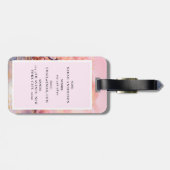 Cherry Blossom Sakura Wedding rettet das Datum Gepäckanhänger (Rückseite horizontal)