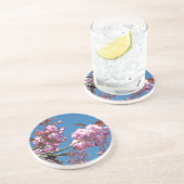Cherry Blossom Sandstein Untersetzer (Seite)