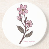Cherry Blossom Sandstone Untersetzer (Vorne)