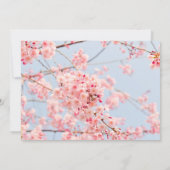 Cherry Blossom Save the Date (Rückseite)