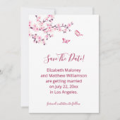 Cherry Blossom Save The Date Card (Vorderseite)