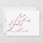 Cherry Blossom Save the Date Card (Rückseite)