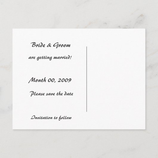 Cherry Blossom Save the Date Foto Postkarten (Rückseite)