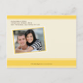 Cherry Blossom Save the Date Postkarte (Zitrone) (Rückseite)