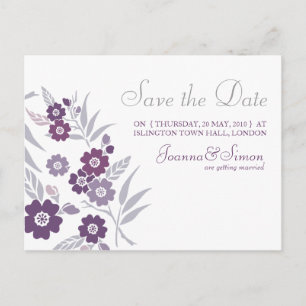 Cherry Blossom Save the Date Postkarten