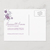Cherry Blossom Save the Date Postkarten (Rückseite)