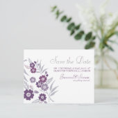 Cherry Blossom Save the Date Postkarten (Stehend Vorderseite)