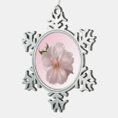 Cherry Blossom Schneeflocken Zinn-Ornament (Rechts)