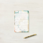 Cherry Blossom School Girl Notes Post-it Klebezettel (Auf Schreibtisch)