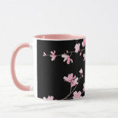 Cherry Blossom - Schwarz Tasse (Links)
