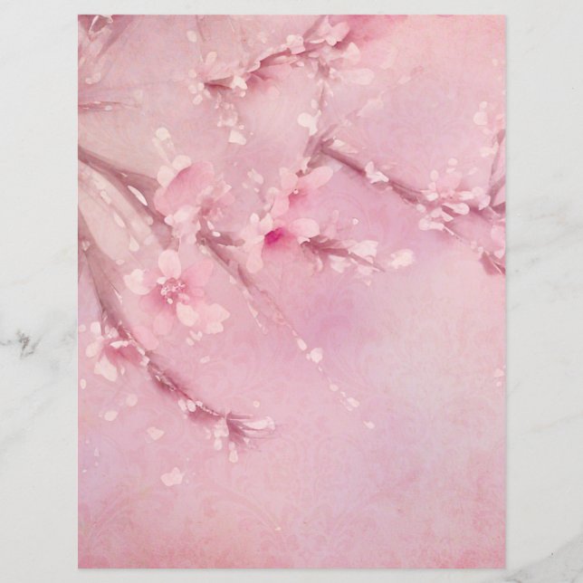 Cherry Blossom Scrapbook Ephemera (Vorderseite)