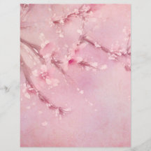 Cherry Blossom Scrapbook Ephemera