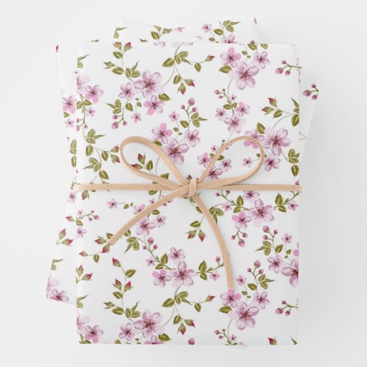 Cherry blossom seamless pattern geschenkpapier set (Beispiel)