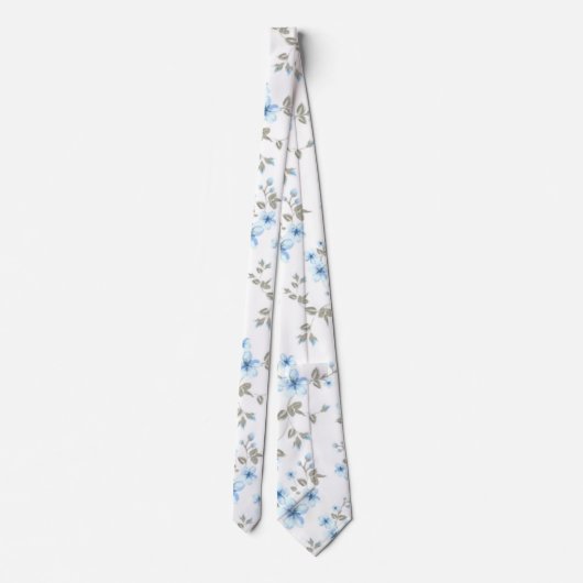 Cherry blossom seamless pattern krawatte (Rückseite)