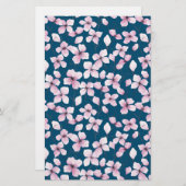 Cherry Blossom Seifenspulpapier - Blue Background (Vorne/Hinten)