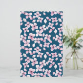 Cherry Blossom Seifenspulpapier - Blue Background (Stehend Vorderseite)