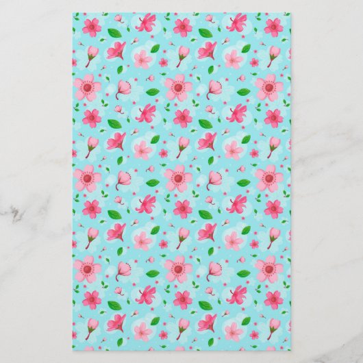 Cherry Blossom Seifenwrap Papier (Vorderseite)