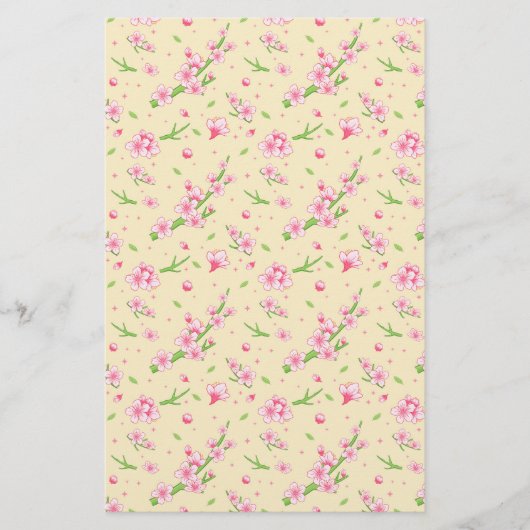Cherry Blossom Seifenwrap Papier (Vorderseite)