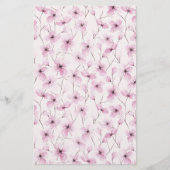 Cherry Blossom Seifenwrap Papier - rosa Hintergrun (Vorderseite)