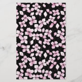 Cherry Blossom Seifenwrap Papier - Schwarzer Hinte (Vorderseite)
