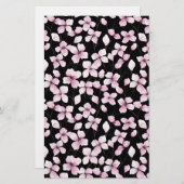 Cherry Blossom Seifenwrap Papier - Schwarzer Hinte (Vorne/Hinten)