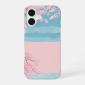 Cherry Blossom Seigaiha Phone Case iPhone 16 Hülle (Rückseite)