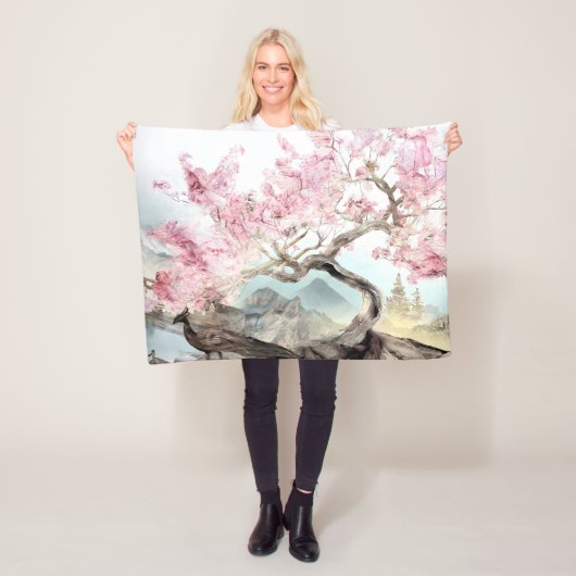 Cherry Blossom Serenade Fleecedecke (Beispiel)