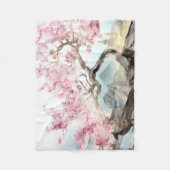 Cherry Blossom Serenade Fleecedecke (Vorderseite)