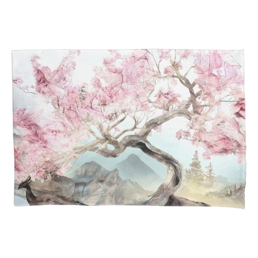Cherry Blossom Serenade Kissenbezug (Vorderseite)