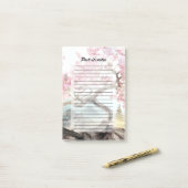 Cherry Blossom Serenade Post-it Klebezettel (Auf Schreibtisch)