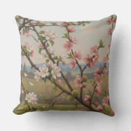 Cherry Blossom Serenity - Botanical Pillow Art Kissen