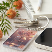 Cherry Blossom Serenity – Elegant Sakura Branch in Schlüsselanhänger (Vorderseite rechts)